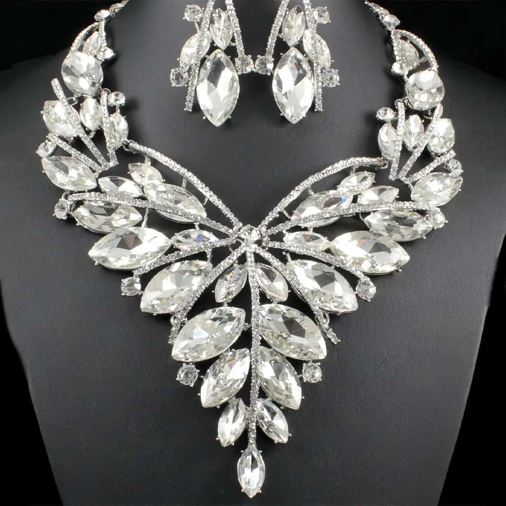 Crystal Statement Jewelry Set