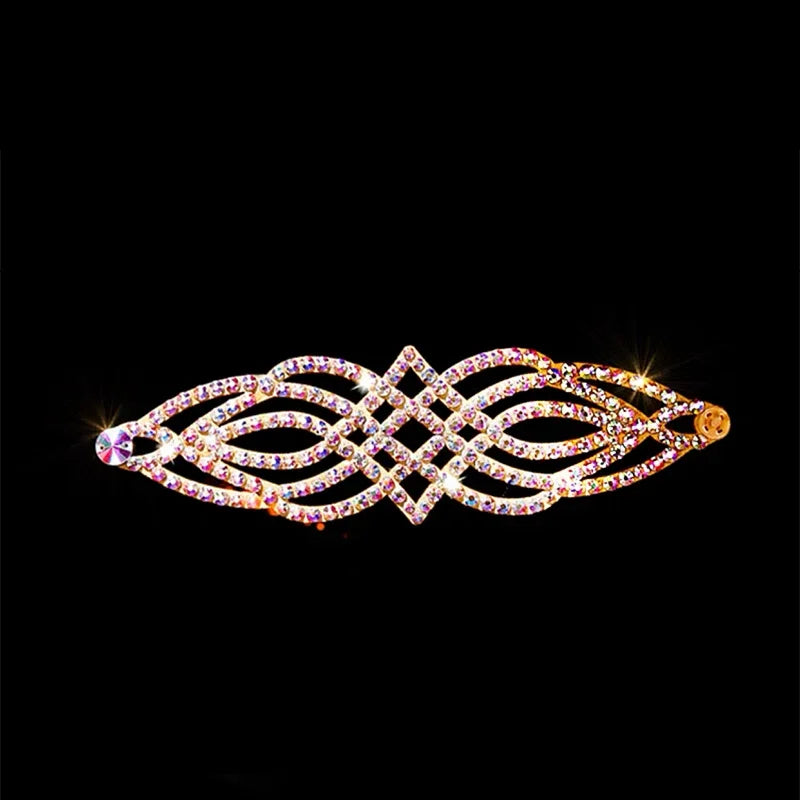 Dazzling Crystal Belly Dance Cuff Bracelet & Ring Hand Harness Jewelry