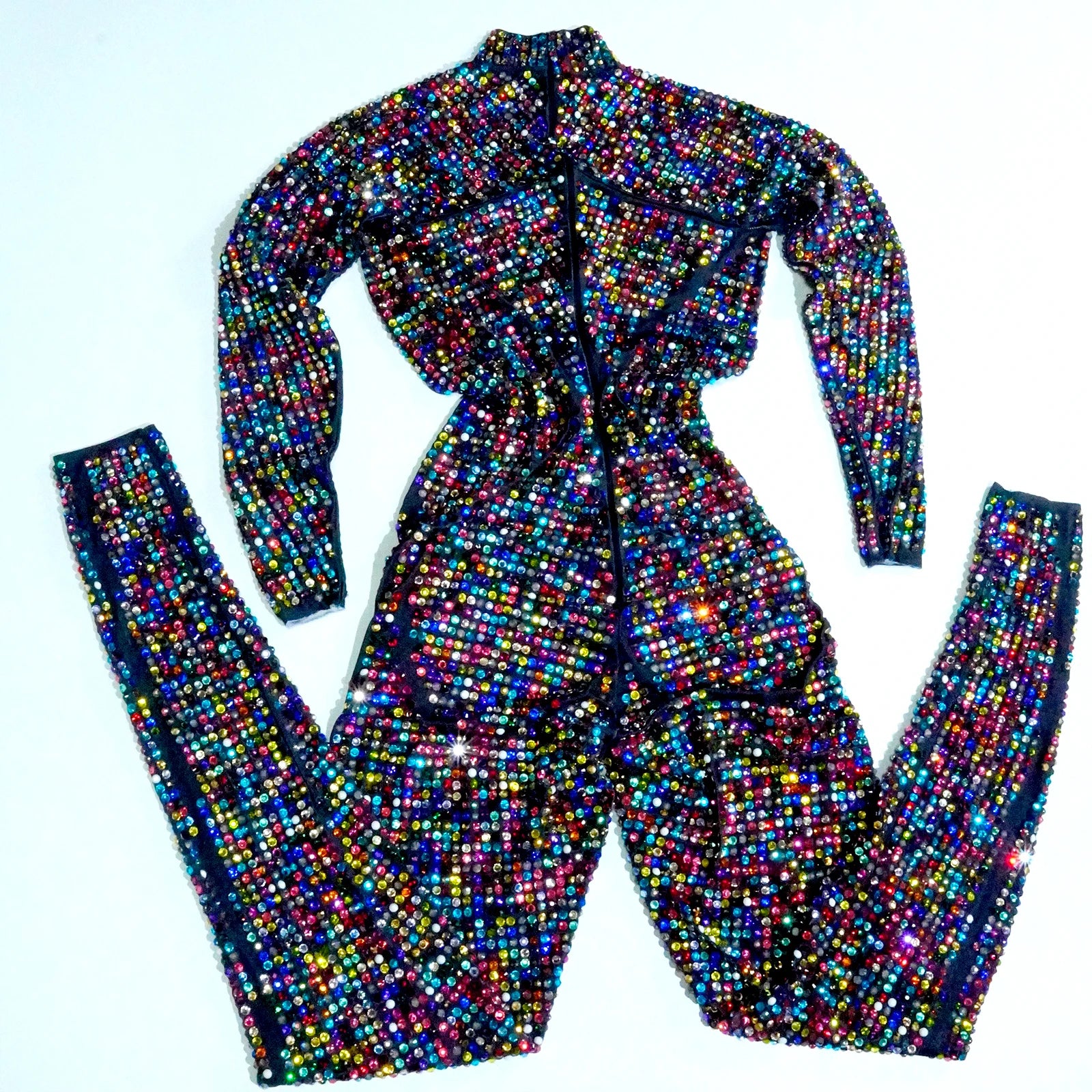 Sparkly Rhinestone Luxury Jumpsuit & Stage Performance Costume