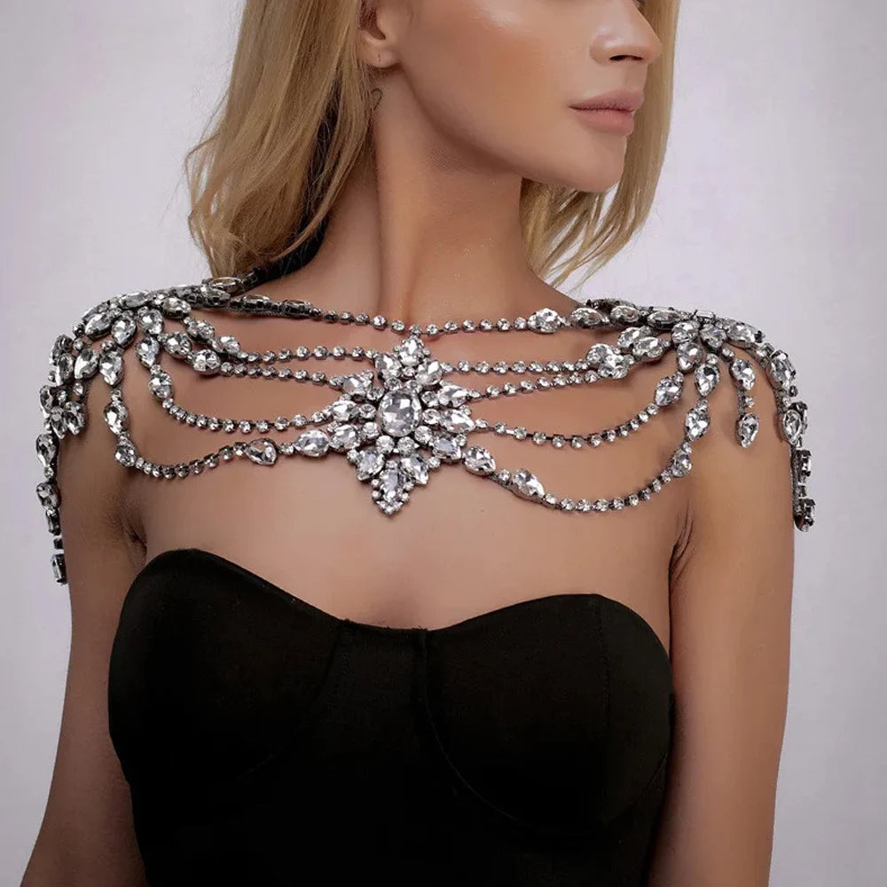 Crystal Beaded Shoulder Chain
