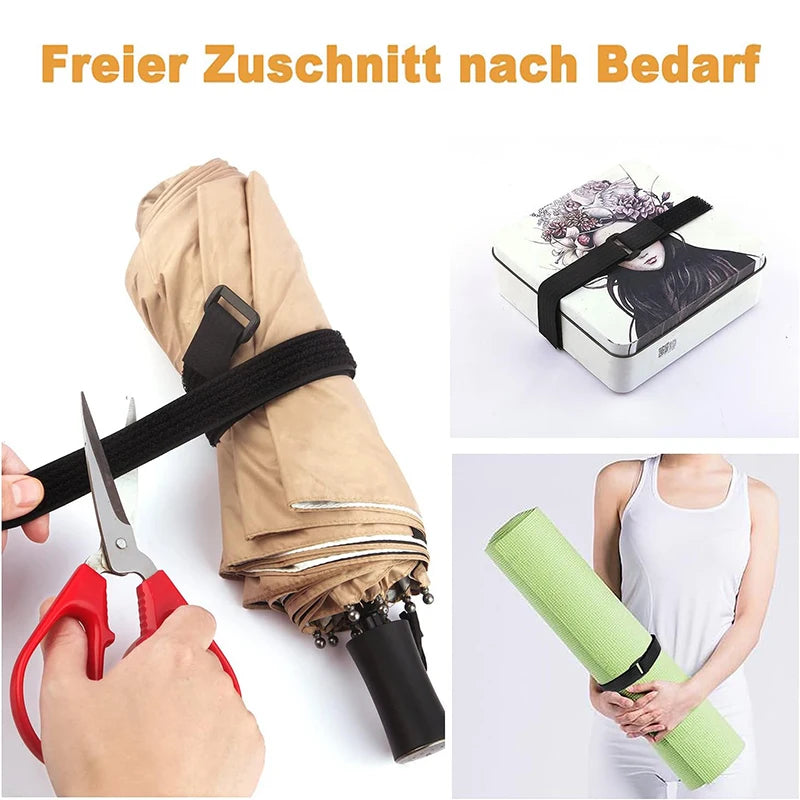 Reusable Hook-and-Loop Fastener Tape — 5 m & 20 Buckles