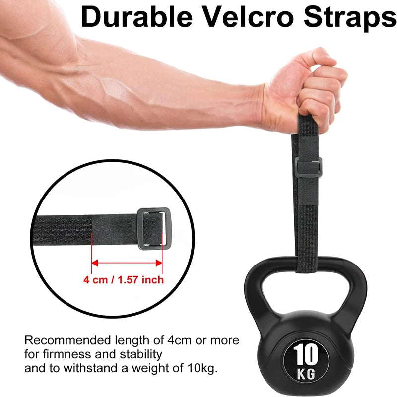 Reusable Cut-to-Length Cable Ties Adjustable Nylon Hook and Loop Straps with Buckles