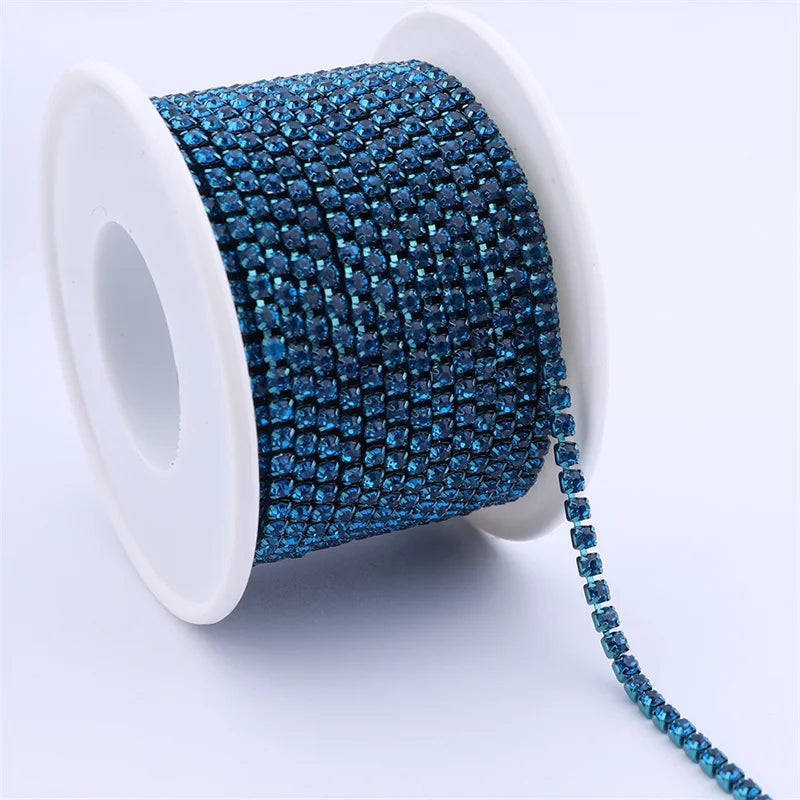 The Stardust Sparkle Chain – Deluxe Crystal Rhinestone Cup Chain Trim