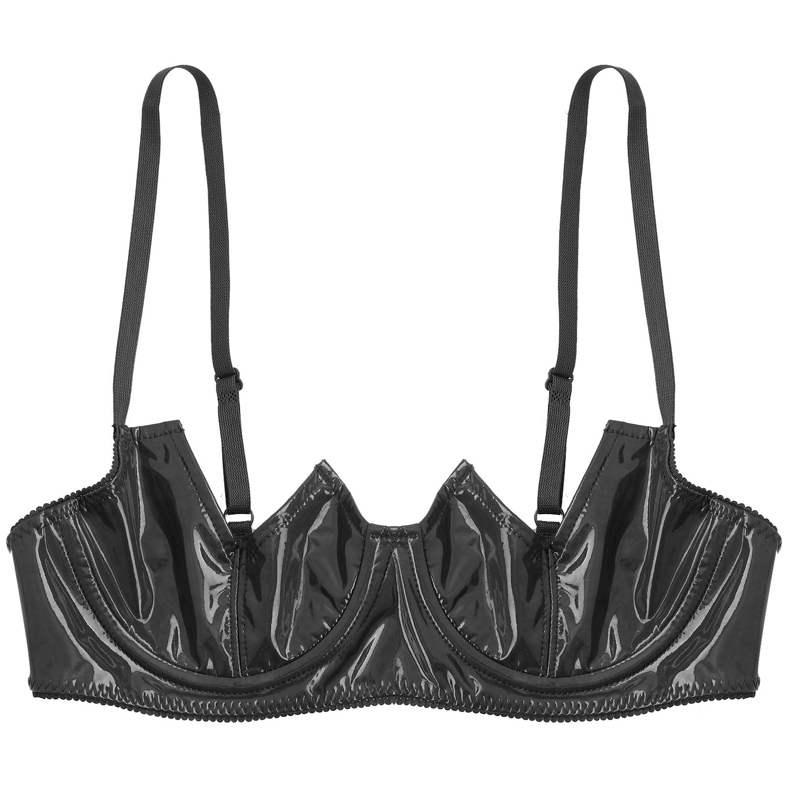 V-Notch Underwired Open Chest Bra Top