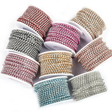The Stardust Sparkle Cascade – Premium AAAA Glass Crystal Dense Rhinestone Cup Chain Trim