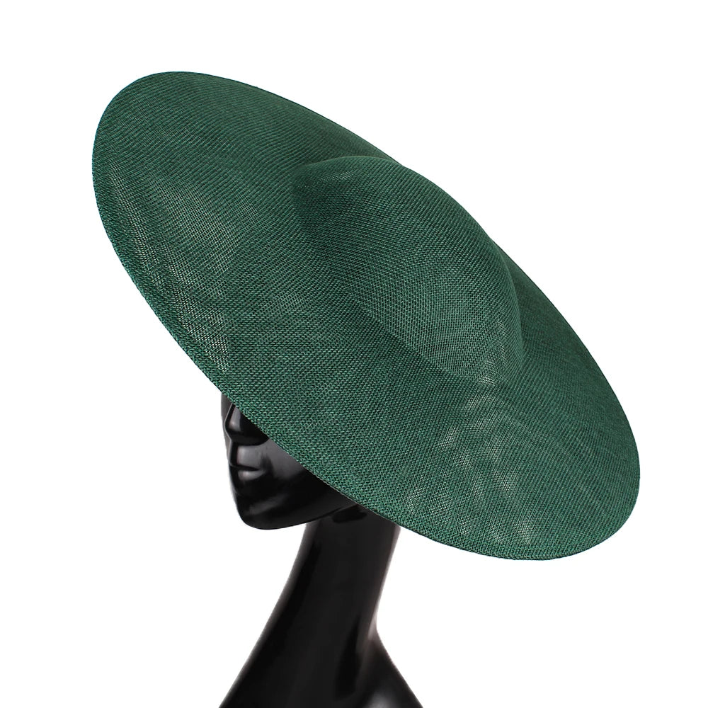 40cm Large Round Sinamay Fascinator Base DIY Millinery Derby Hat Headpiece Mold
