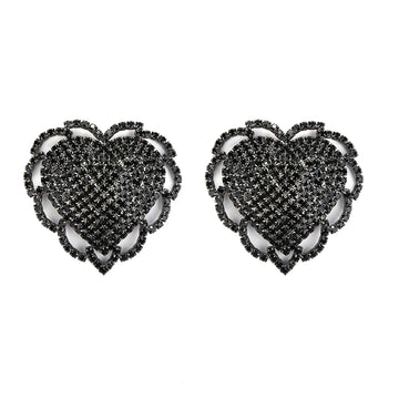 Sparkly Rhinestone Geometric Reusable Nipple Pasties Self-Adhesive Breast Covers