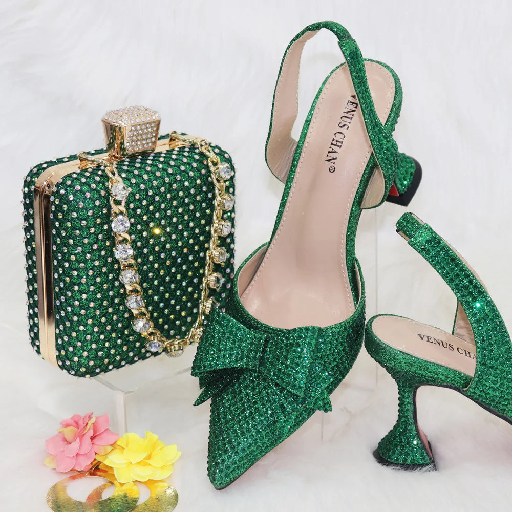 Versatile Party Shoes And Bag Set