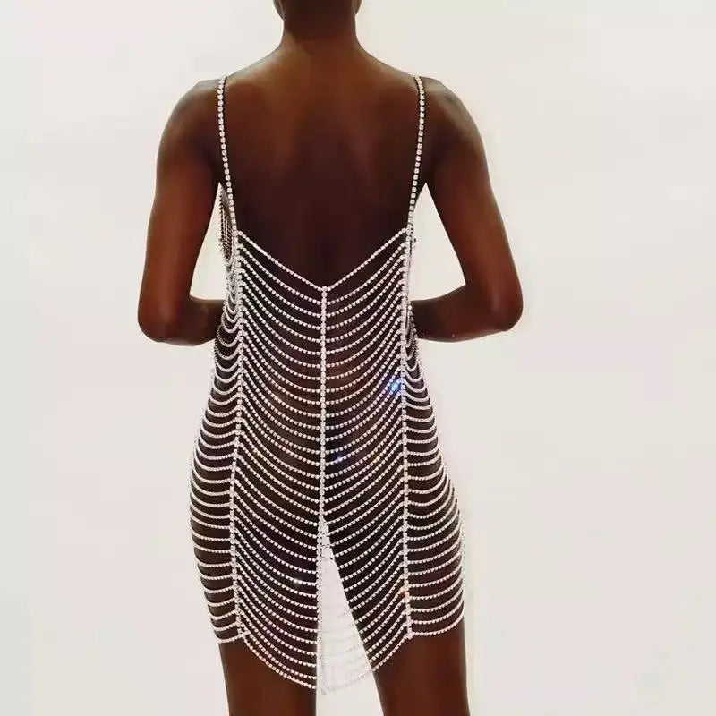 Geometric Crystal Bra Body Chain