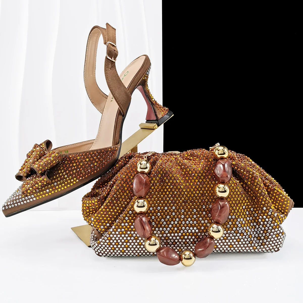 High Quality Style Ladies Shoes And Bags Set