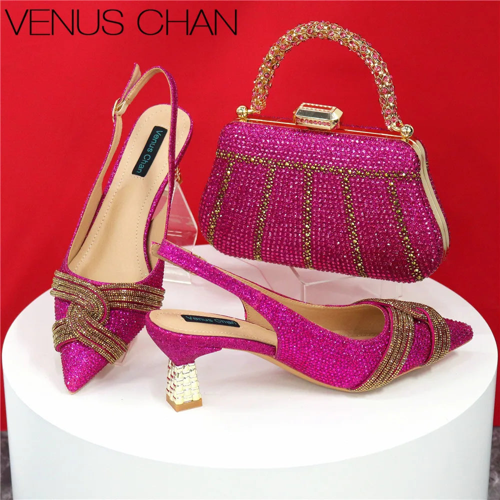 Italian Designer Shoes And Bag Set