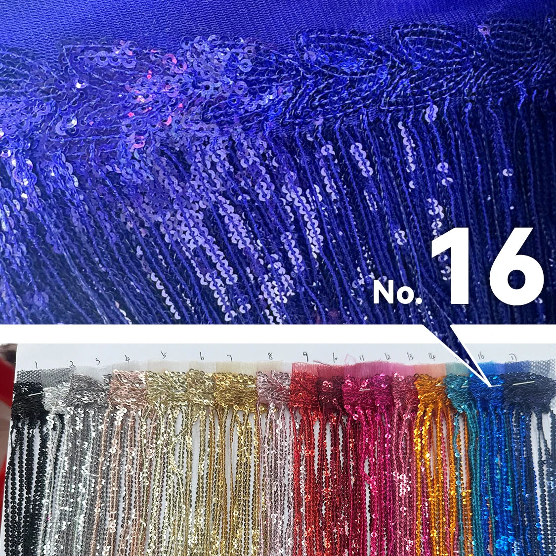 Premium Sequin Fringe Trim (20CM)