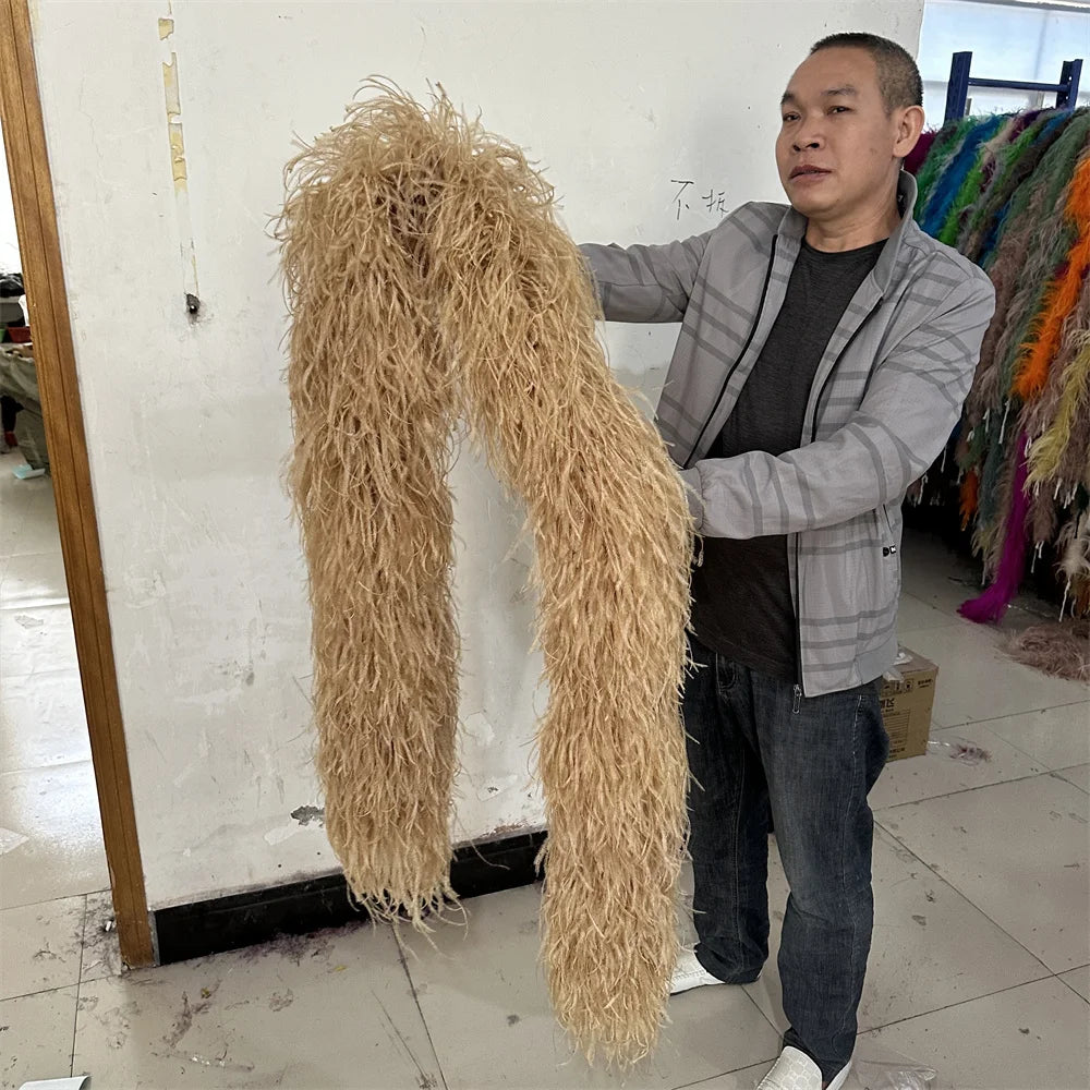 High-Density Ostrich Feather Performance Boa