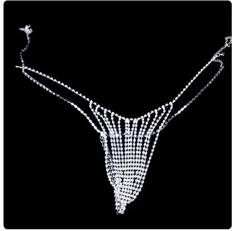 Crystal Tassel Bra & Skirt Body Jewelry