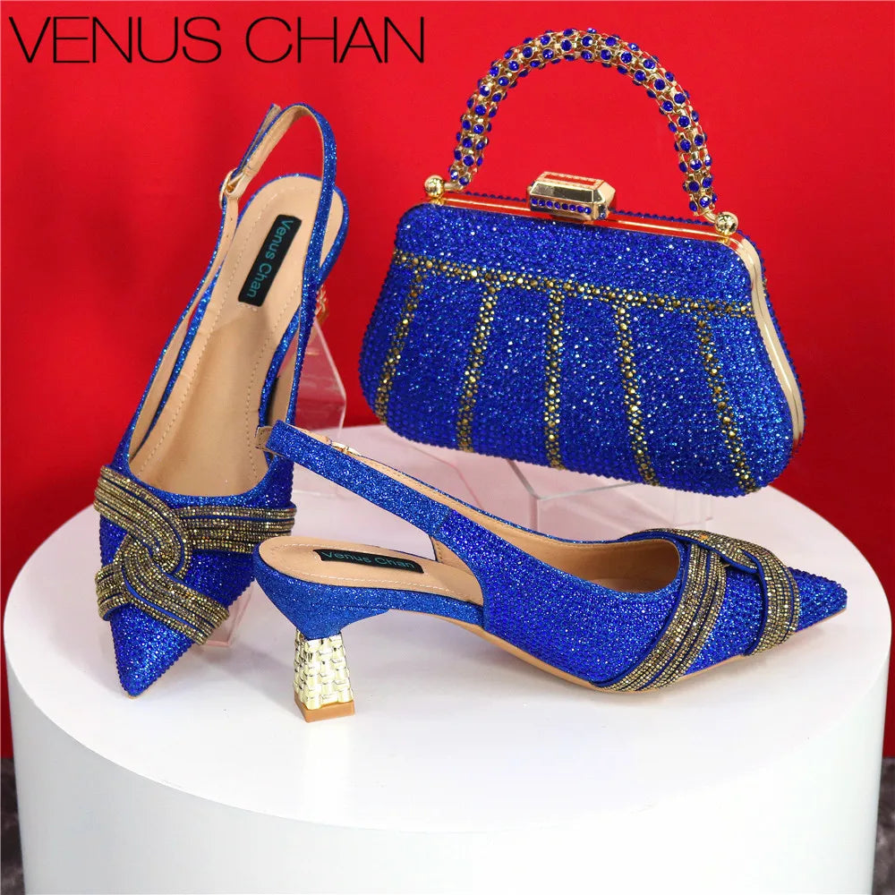 Italian Designer Shoes And Bag Set