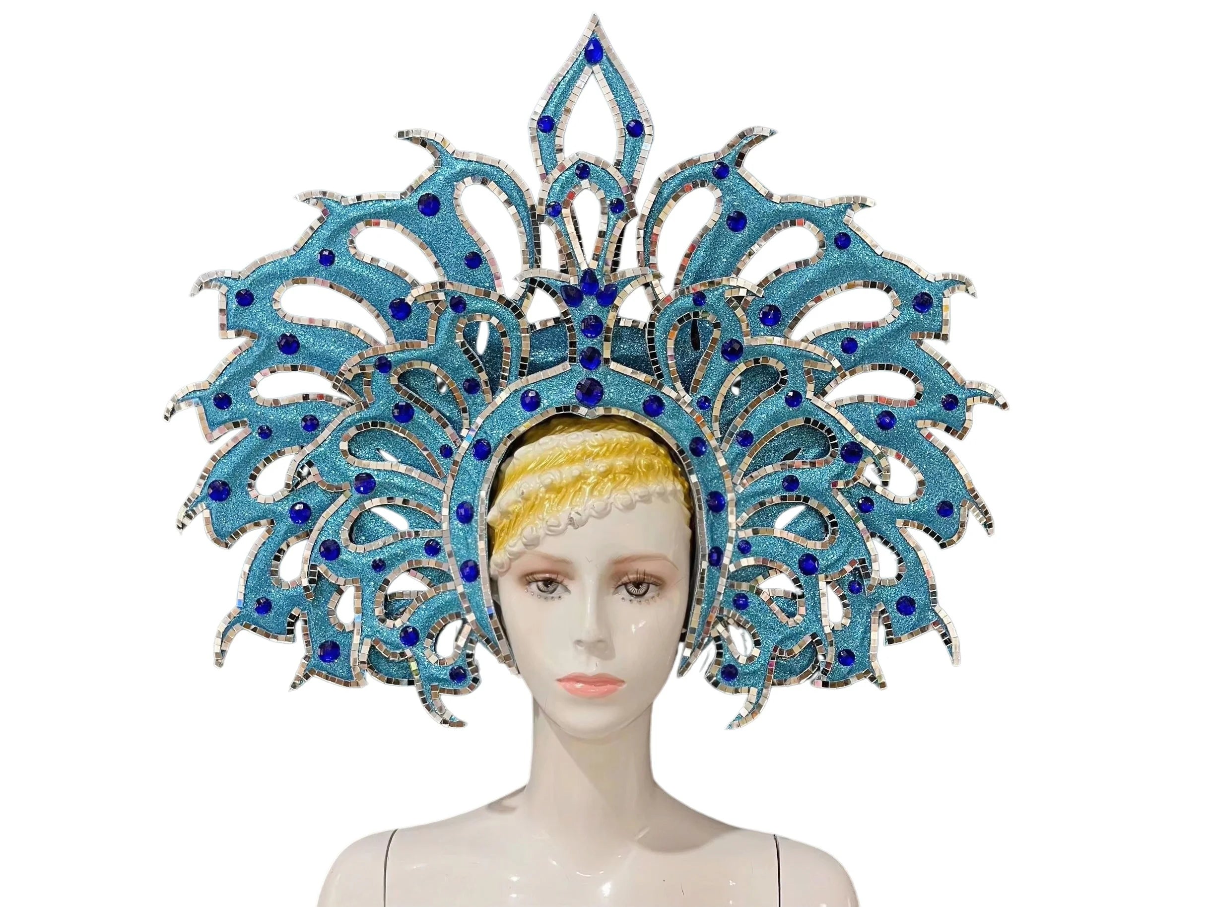 Brazil Rio Spanish Cuba Santiago Havana Venice Dionysia carnival Float Mask dress masque ball costume samba Golden Crown