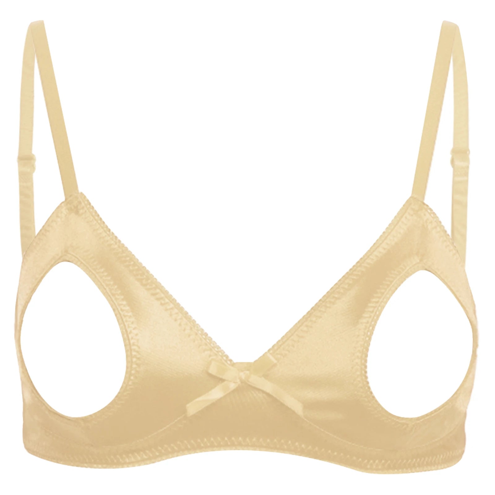 Hollow Out Open Nipple Shelf Bra