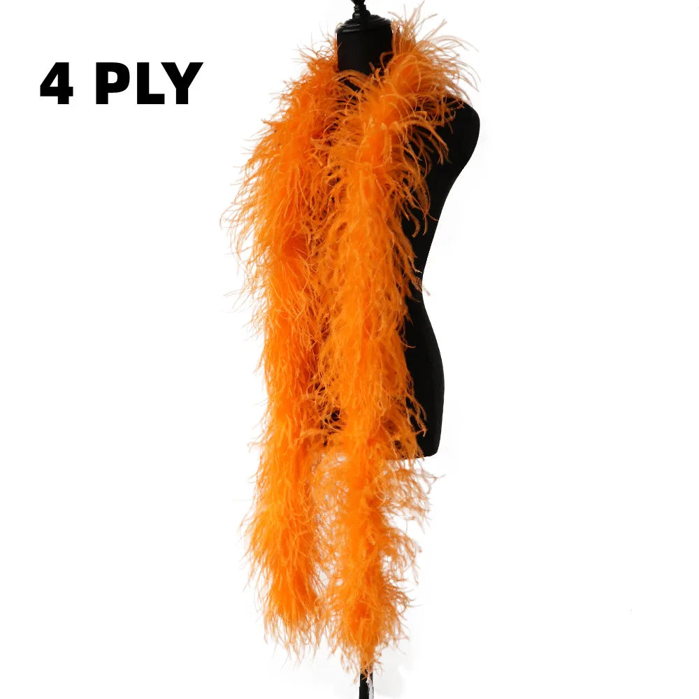Multi-Ply Ostrich Feather Scarf Boa (2 Meters)