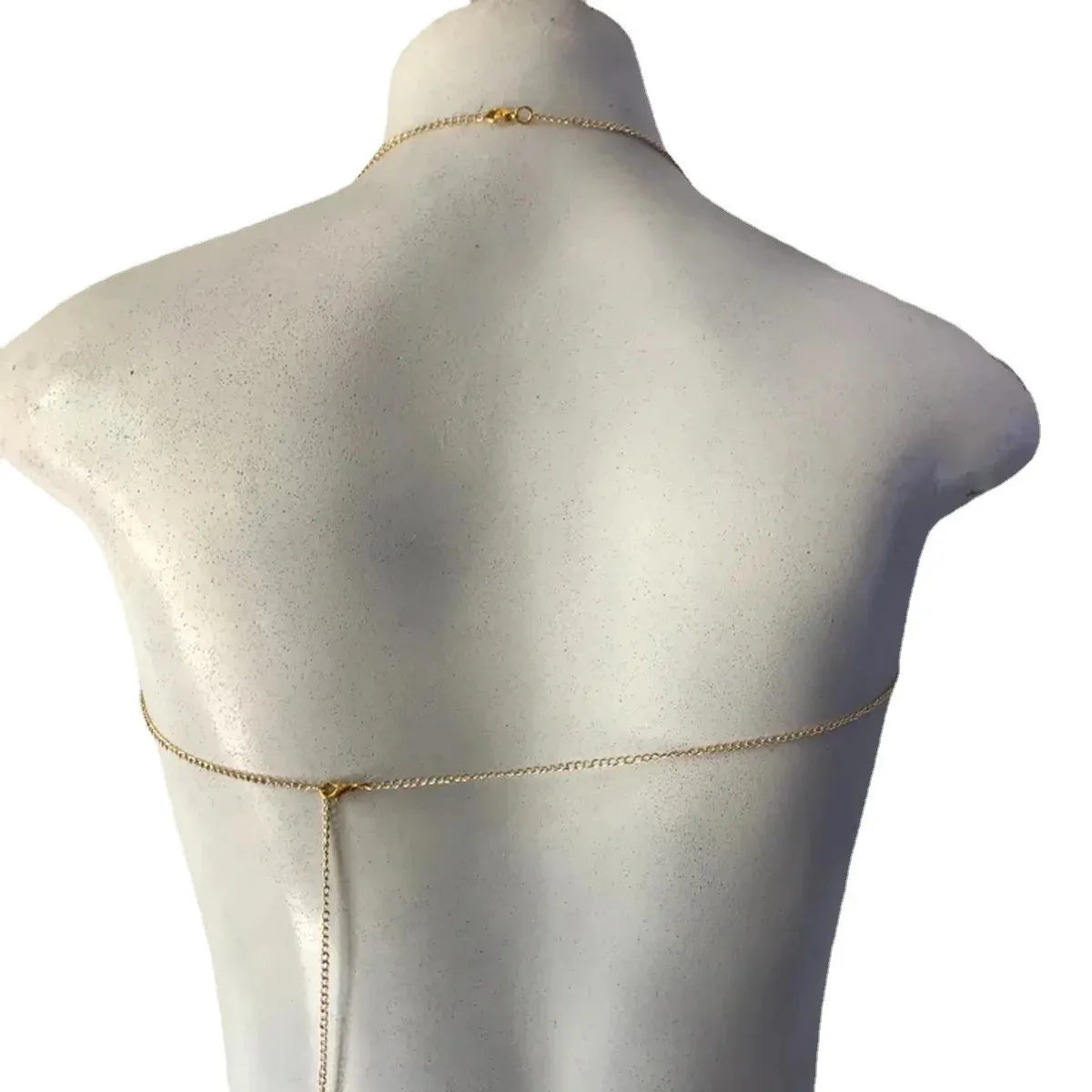 Crystal Chest Wrap Bra Body Chain