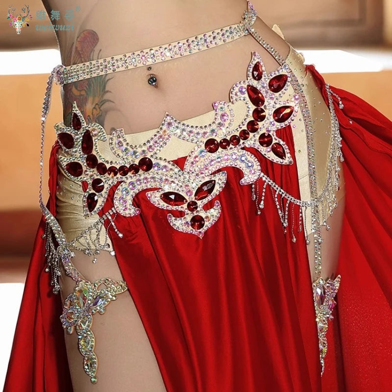 AB Stone Dance Chain Belt & Leg Loop Jewelry