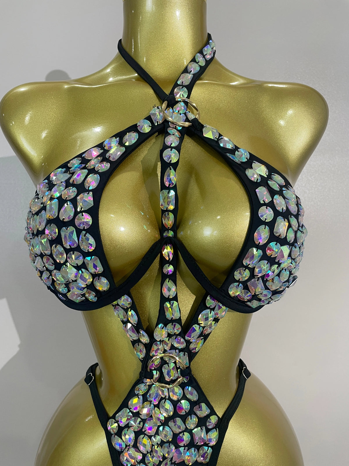 Gold Crystal Performance Bodysuit