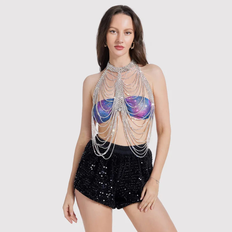 Openwork Metal Costume Body Chain