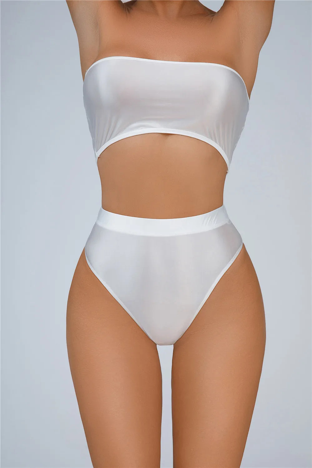 Sexy Women Shiny High Waist G-string Sheer Yoga Shaper Sexy Brief Candy Color Elastic T-Back Oil Glossy Thong UnderWear Dance
