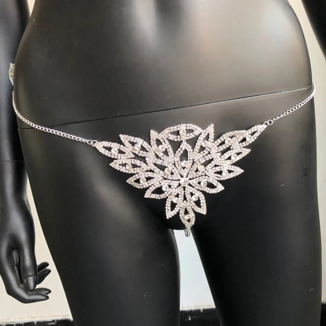 Rhinestone Bra & Brief Costume Jewelry