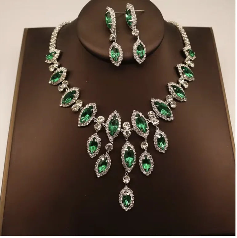 Crystal Necklace & Earring Set