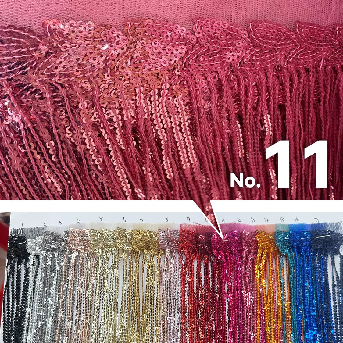 Premium Sequin Fringe Trim (20CM)