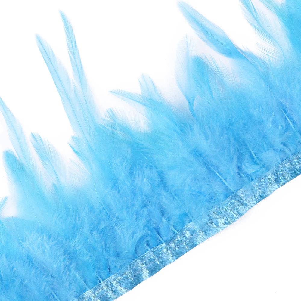 Rooster Feathers Trim Fringe Chicken Feather Strip