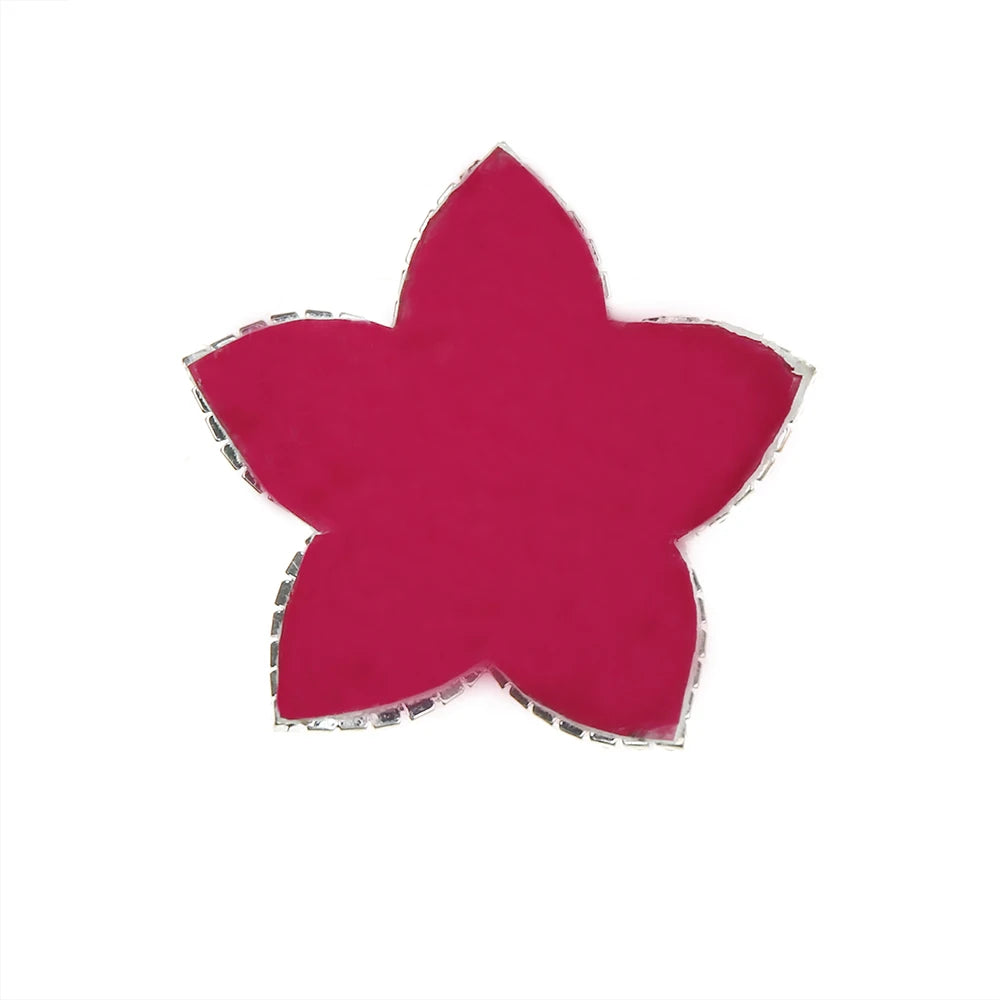 Sparkly Rhinestone Star Reusable Nipple Pasties Self-Adhesive Breast Covers