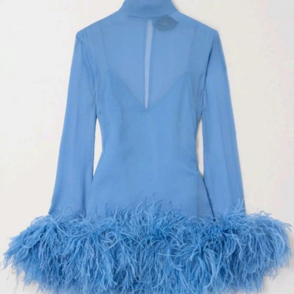 6-Ply Fluffy Ostrich Feather Scarf Boa