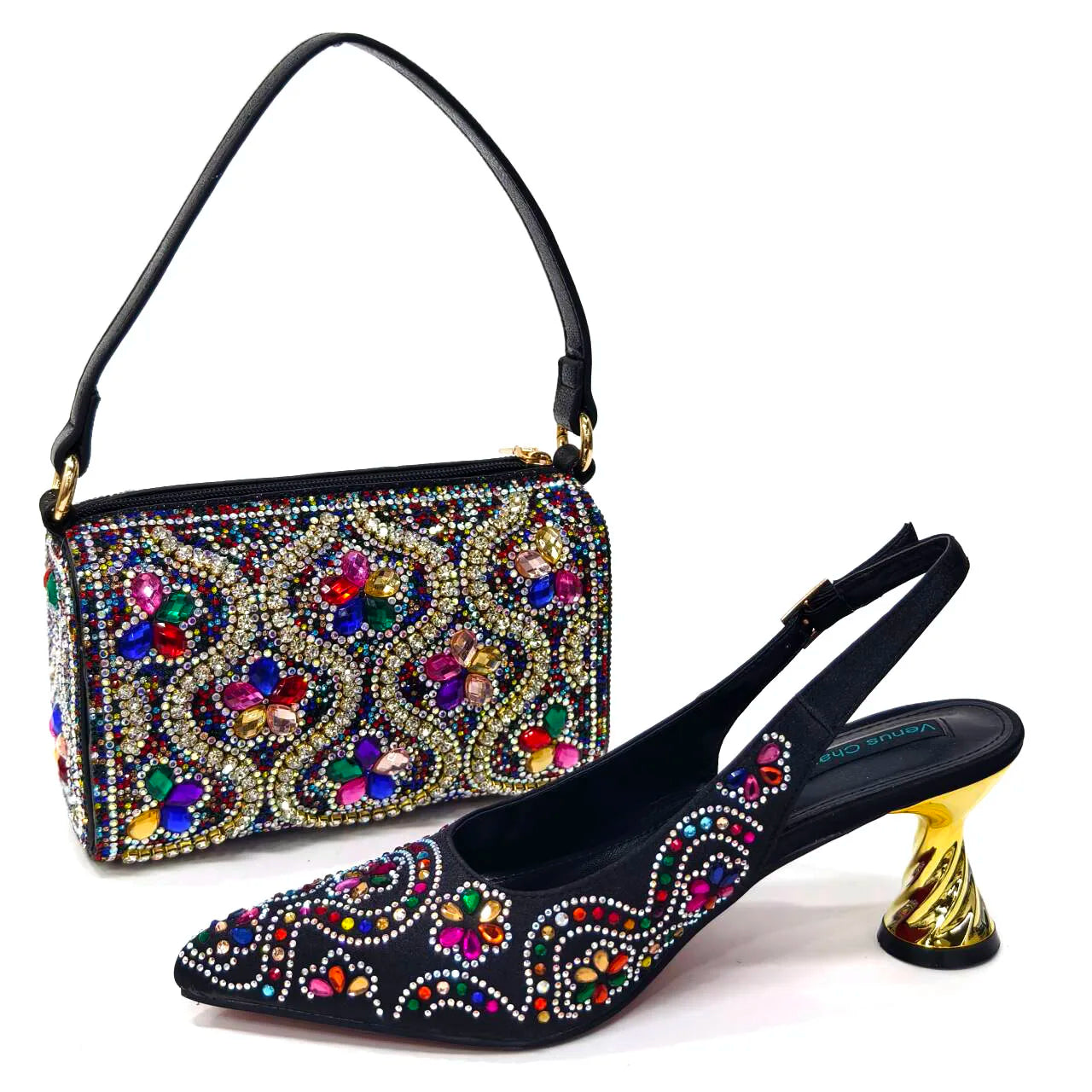 Italian Shoes And Bag Set