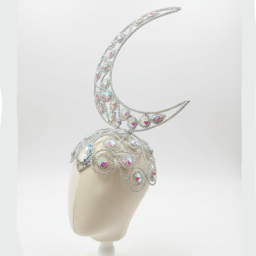 Rhinestone Moon Headpiece