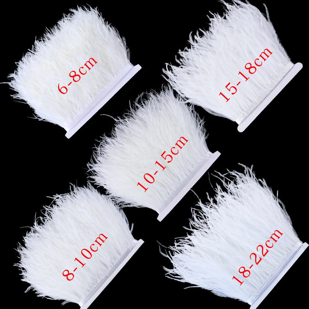 Natural Ostrich Feather Trim & Fringe