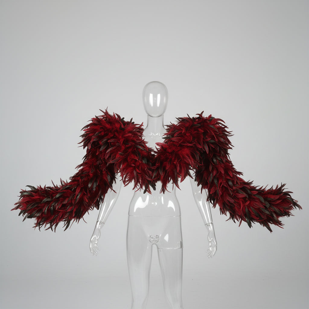 Natural Fluffy Rooster Feather Marabou Boa
