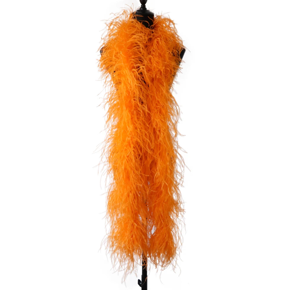 6-Ply Fluffy Ostrich Feather Scarf Boa