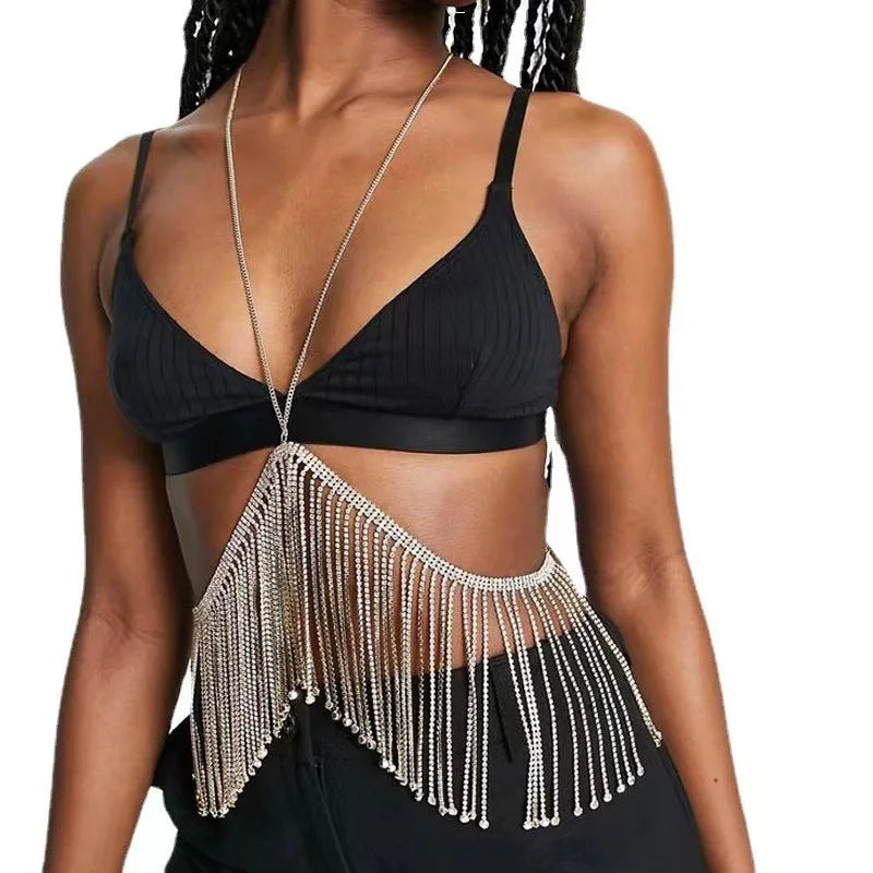 Crystal Sling Costume Body Chain