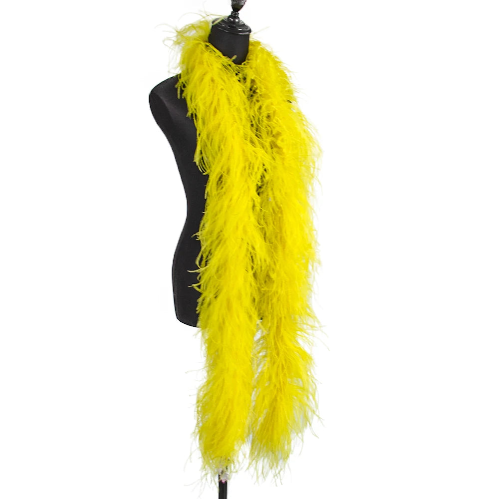 6-Ply Fluffy Ostrich Feather Scarf Boa
