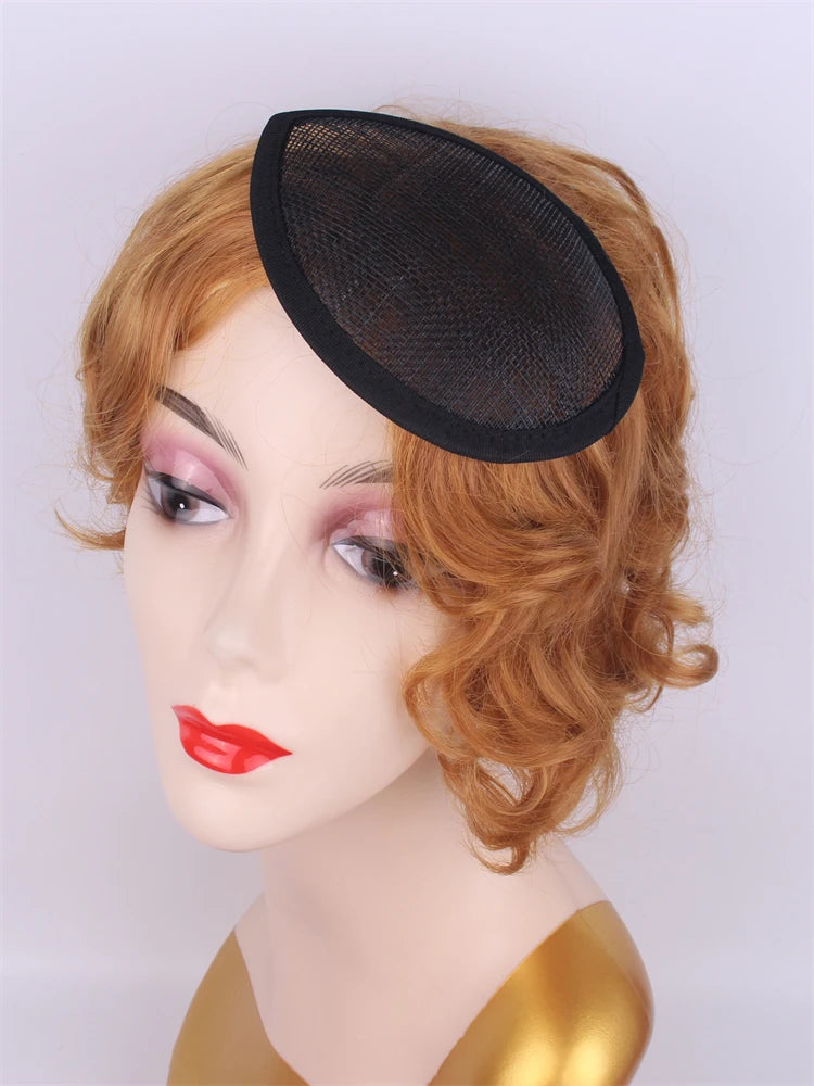 13cm Round & Teardrop Sinamay Fascinator Base DIY Millinery Headpiece Mold