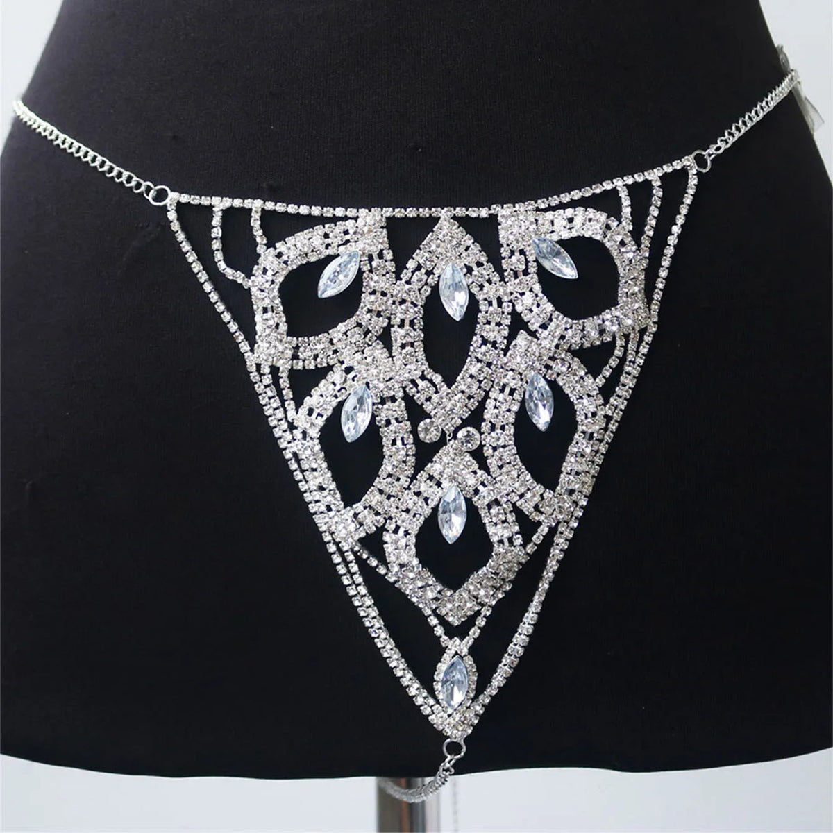 Leaf Bra & Thong Costume Body Jewelry