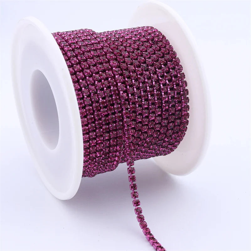 The Stardust Sparkle Chain – Deluxe Crystal Rhinestone Cup Chain Trim