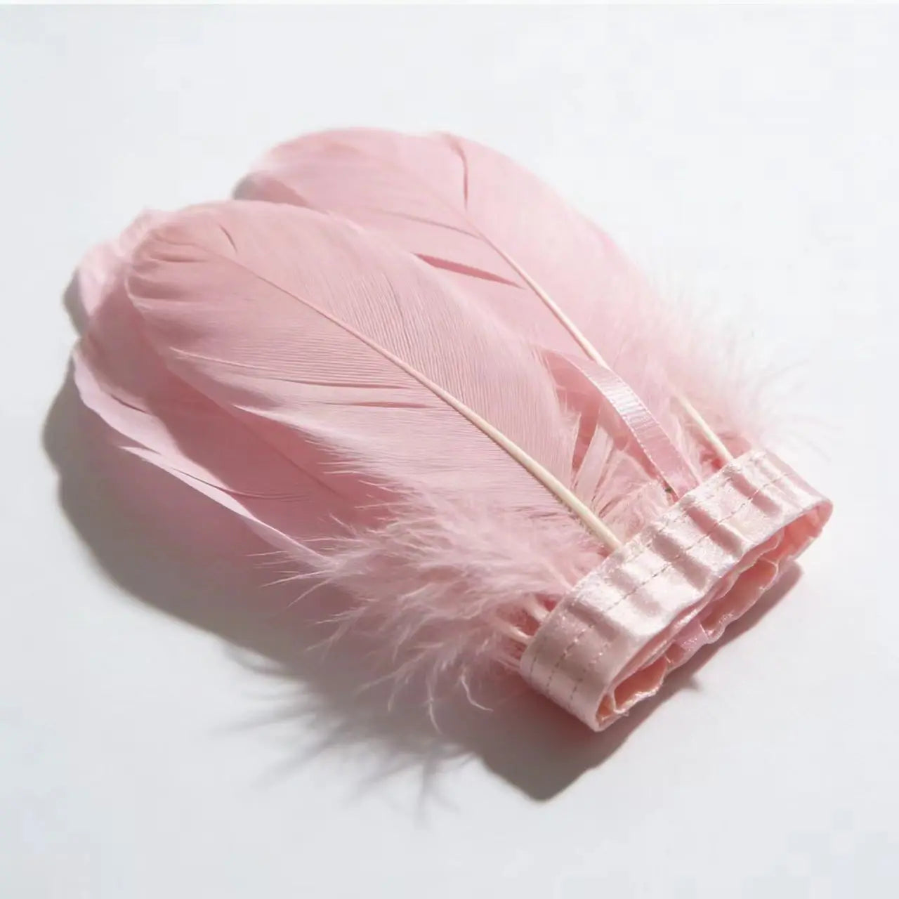 Natural Dyed Goose Feather Trim Fringe Ribbon
