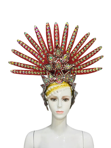 Samba Carnival Crown Headpiece for Masquerade Costumes