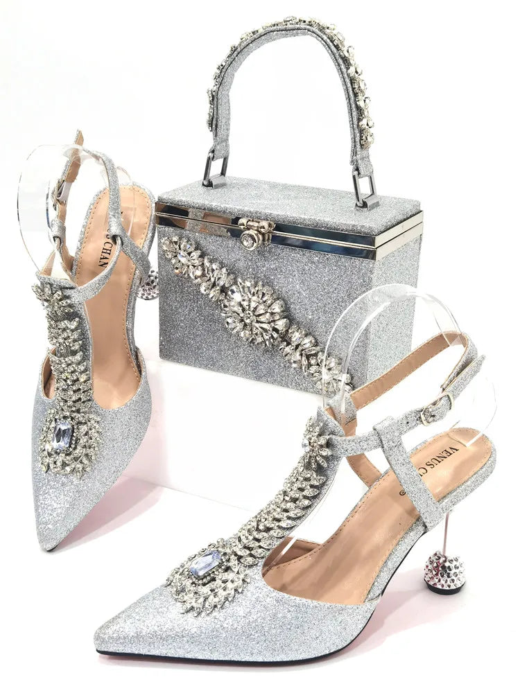 High Quality Ladies Shoes and Bag Set
