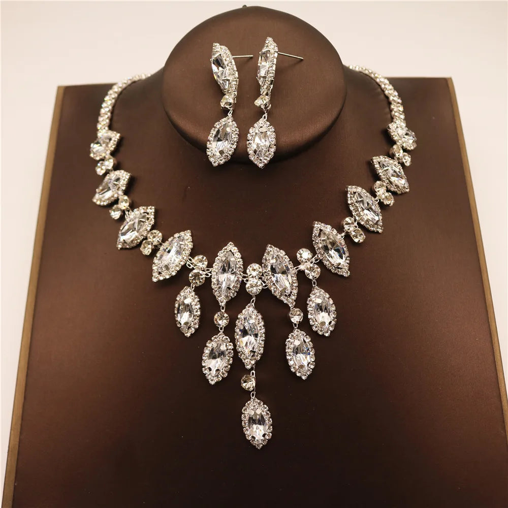 Crystal Necklace & Earring Set