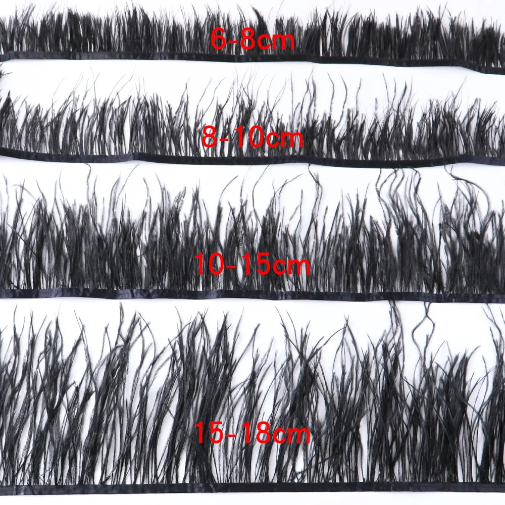 Natural Ostrich Feather Trim & Fringe