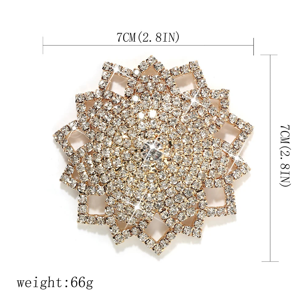 Sparkly Rhinestone Ornate Starburst Reusable Nipple Pasties Self-Adhesive Breast Covers