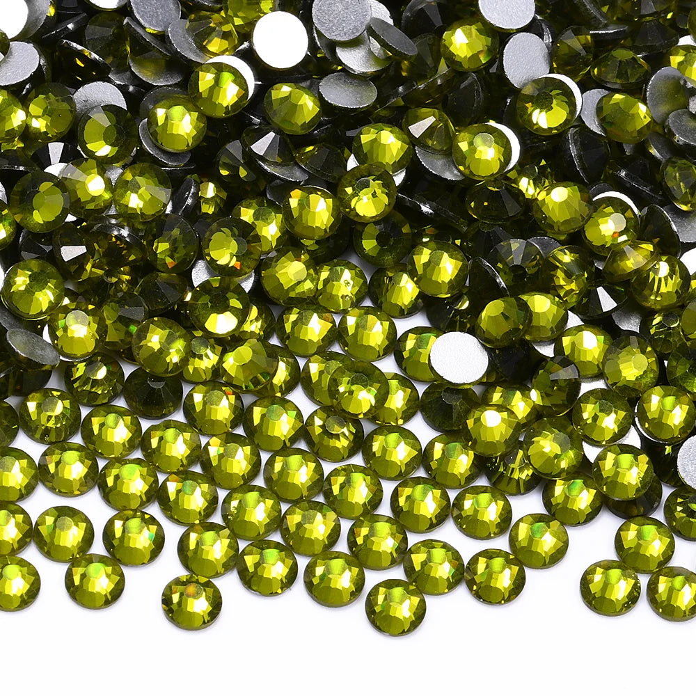 SS3-SS30 Top Quality Glass Flat-Back Rhinestones